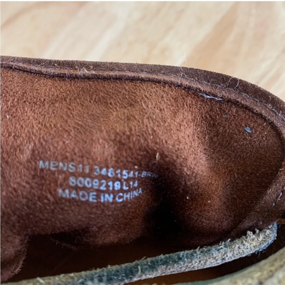 Frye Chambers Mens Low Top Suede Sneakers Brown Leather Cap-Toe Lace Up Size 11 - Picture 14 of 16